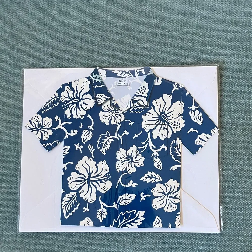 Hawaiian Shirt Stationery Card